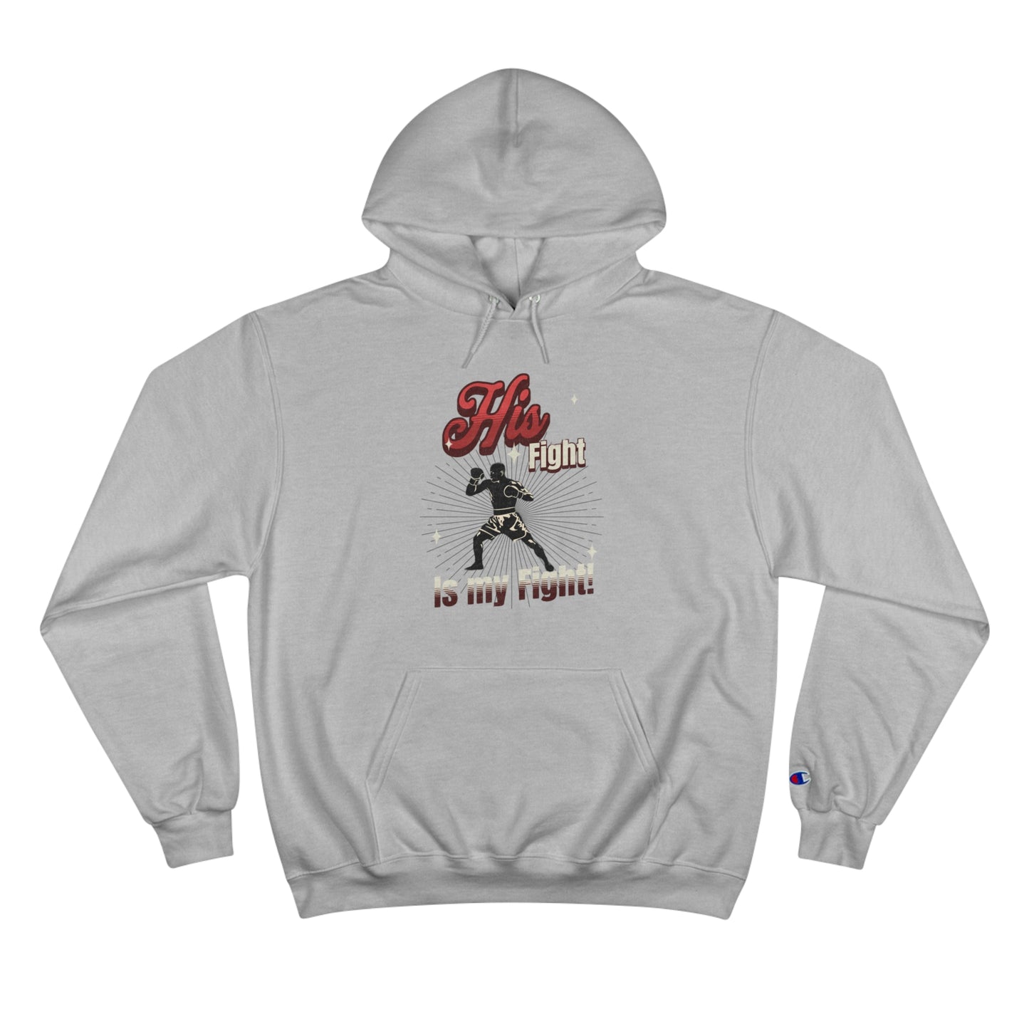 Athletic Champion Hoodie- Autism Awareness - His Fight, is my Fight.