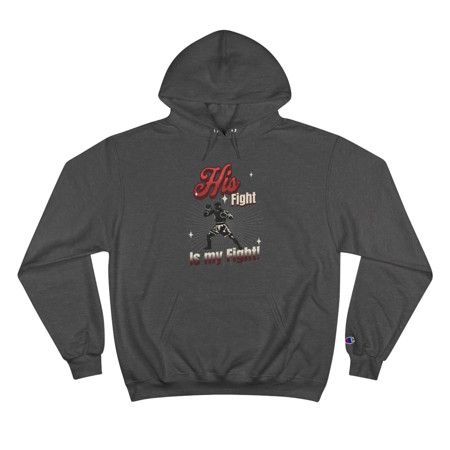 Athletic Champion Hoodie- Autism Awareness - His Fight, is my Fight.