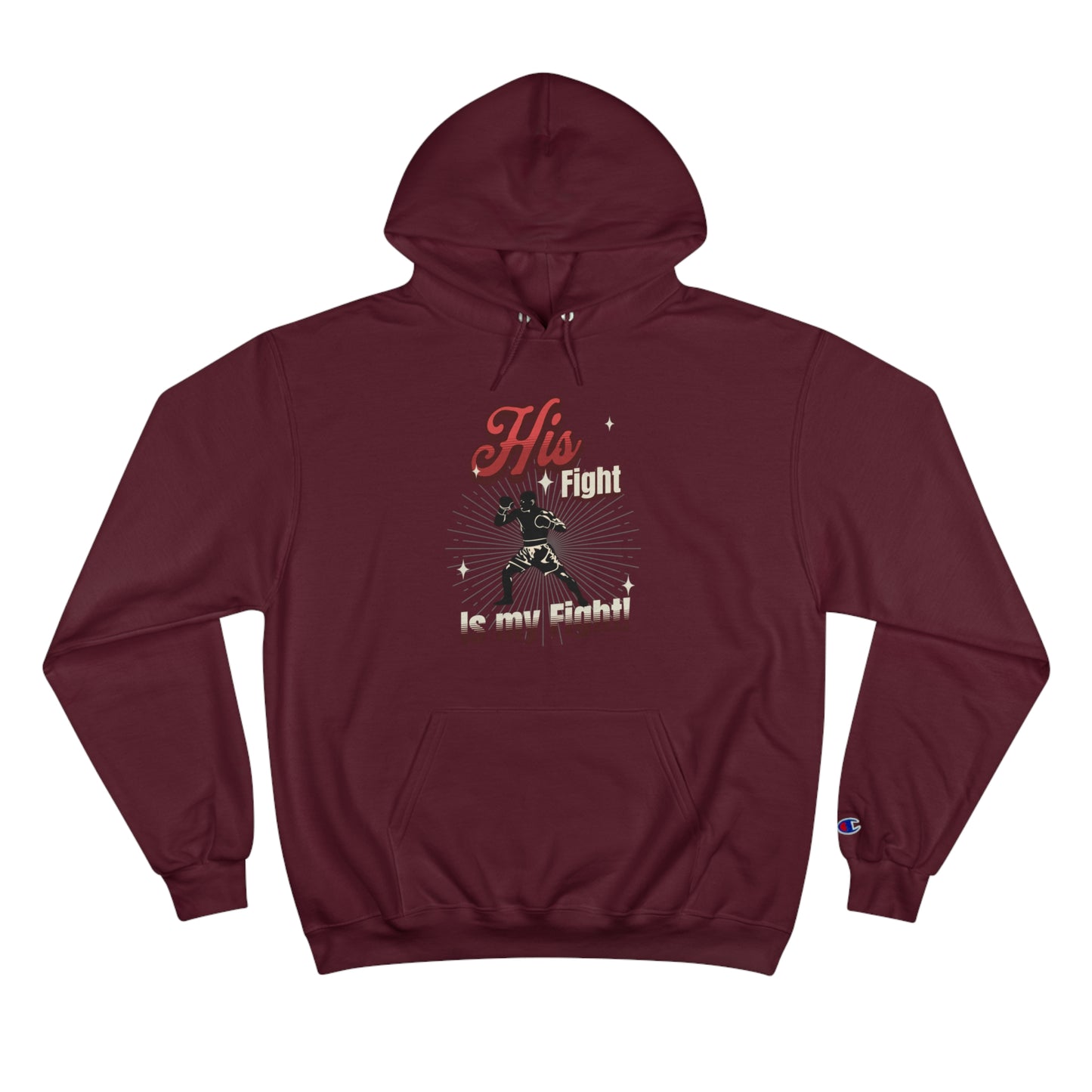Athletic Champion Hoodie- Autism Awareness - His Fight, is my Fight.