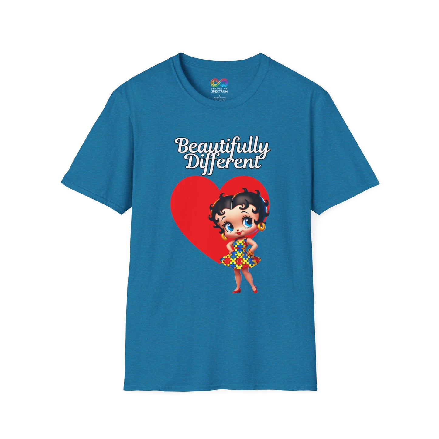 Autism Awareness Betty Boop -Soft style T-Shirt