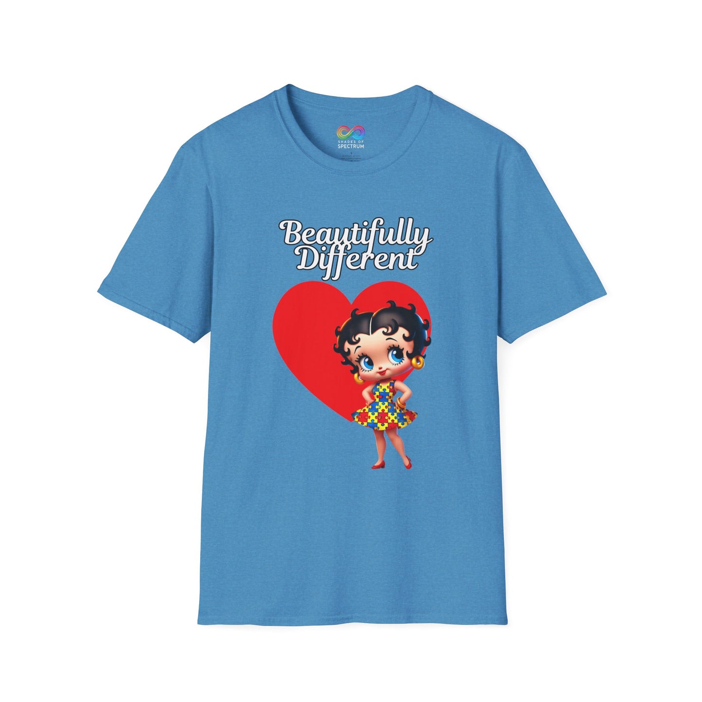 Autism Awareness Betty Boop -Soft style T-Shirt