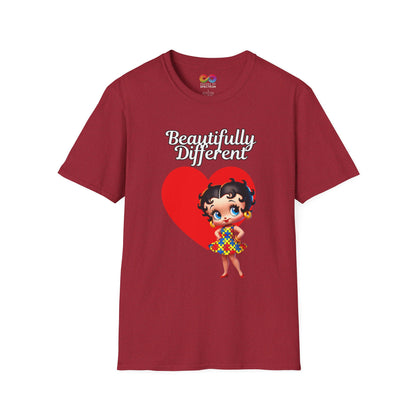 Autism Awareness Betty Boop -Soft style T-Shirt