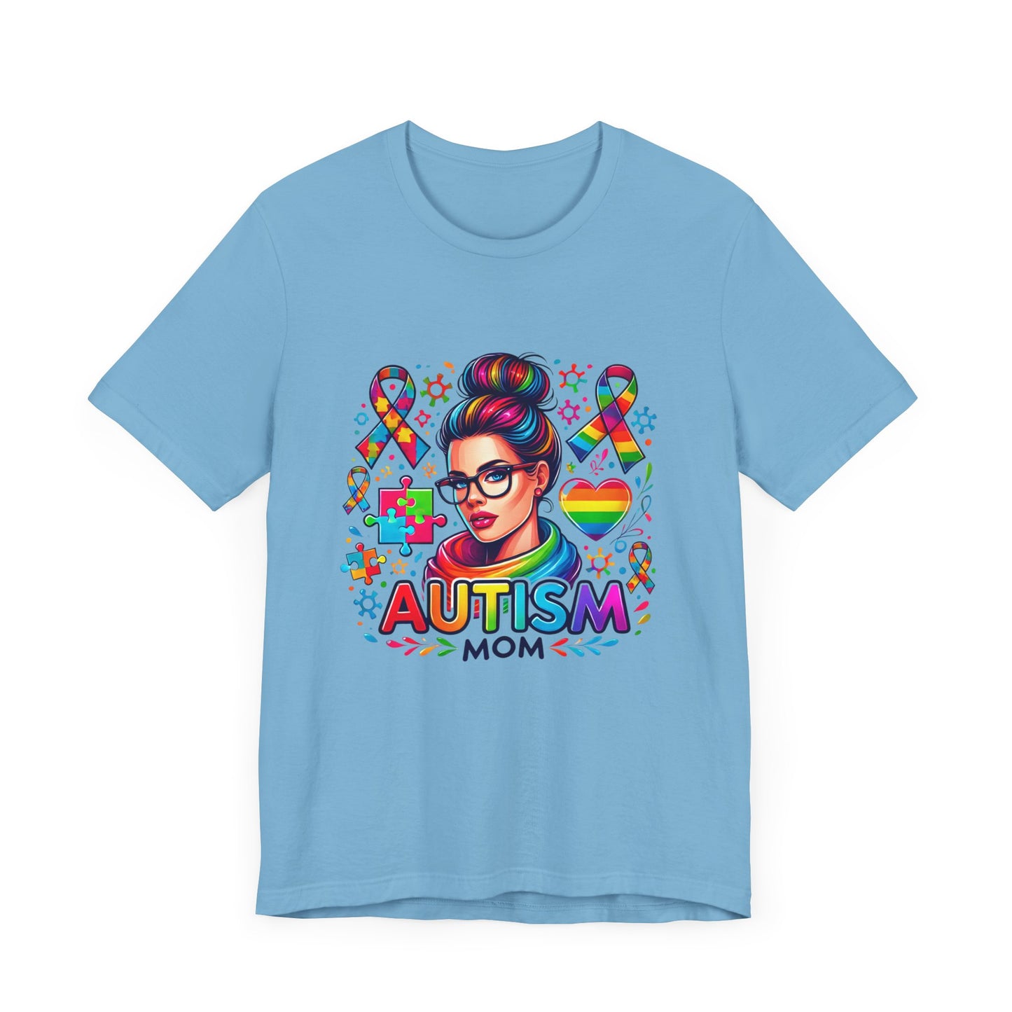 Autism Mom- Jersey Short Sleeve Tee