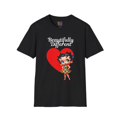 Autism Awareness Betty Boop -Soft style T-Shirt