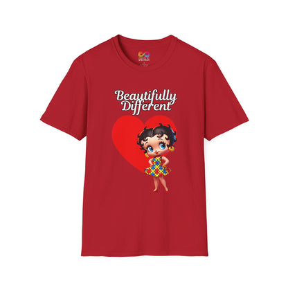 Autism Awareness Betty Boop -Soft style T-Shirt